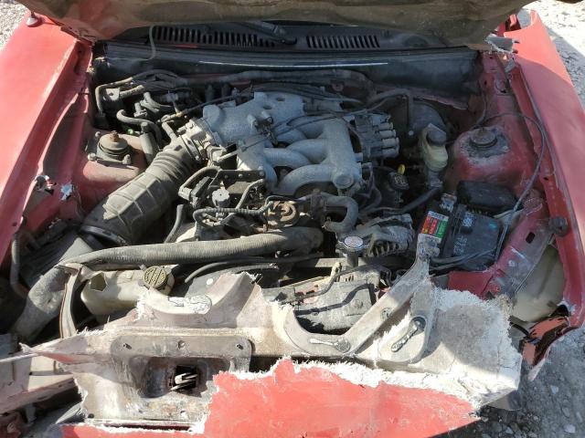 1FAFP40614F235291 - 2004 FORD MUSTANG RED photo 11