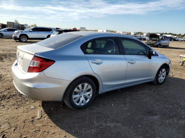 2HGFB2F54CH582401 - 2012 HONDA CIVIC LX SILVER photo 3