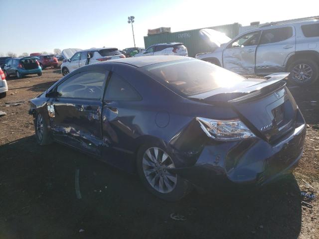 2HGFG12959H506229 - 2009 HONDA CIVIC EXL BLUE photo 2