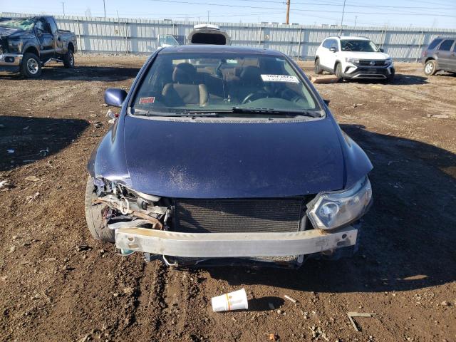 2HGFG12959H506229 - 2009 HONDA CIVIC EXL BLUE photo 5