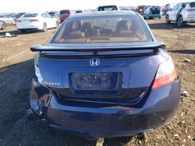 2HGFG12959H506229 - 2009 HONDA CIVIC EXL BLUE photo 6