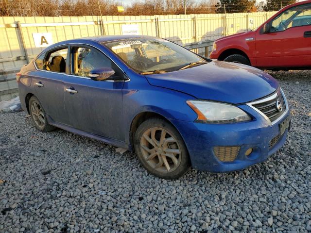 3N1AB7APXEL691960 - 2014 NISSAN SENTRA S BLUE photo 4