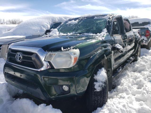 3TMLU4EN8EM138922 - 2014 TOYOTA TACOMA DOUBLE CAB GREEN photo 1