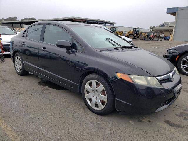 2HGFA16578H522150 - 2008 HONDA CIVIC LX BLACK photo 4