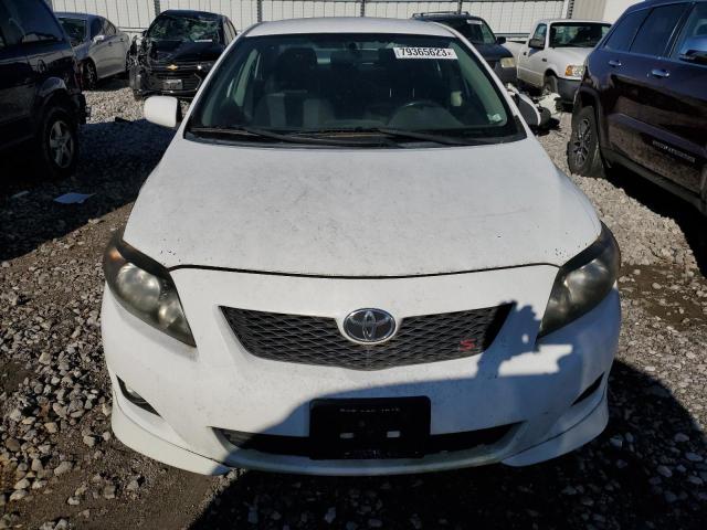 2T1BU4EE8AC468543 - 2010 TOYOTA COROLLA BASE WHITE photo 5