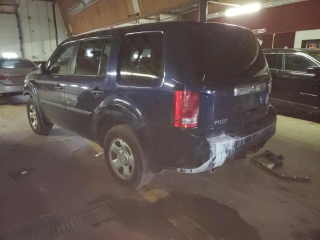 5FNYF4H26FB017734 - 2015 HONDA PILOT LX BLUE photo 2