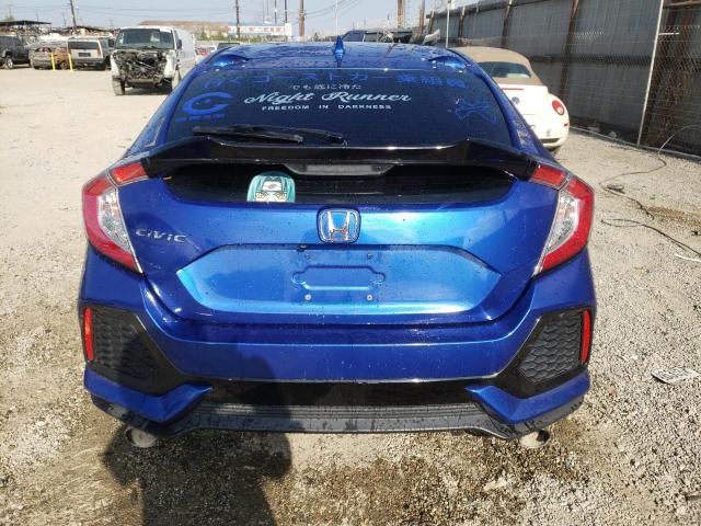 SHHFK7H58HU420520 - 2017 HONDA CIVIC EX BLUE photo 6