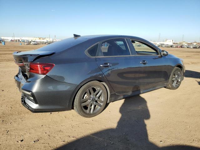 3KPF34AD5ME386292 - 2021 KIA FORTE GT LINE GRAY photo 3