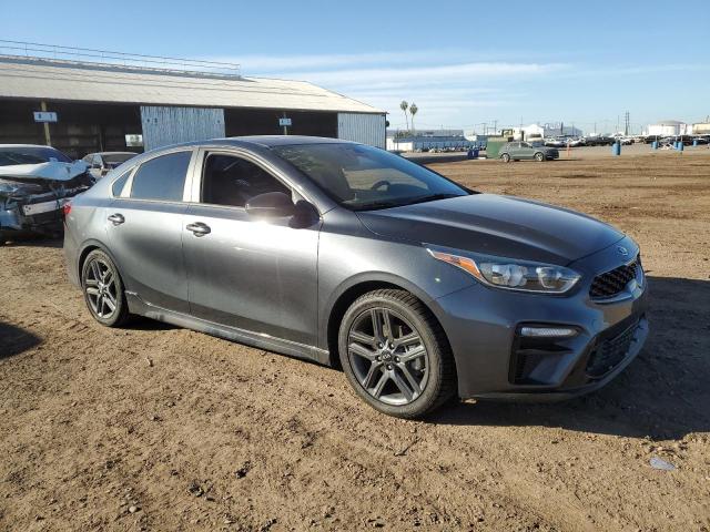 3KPF34AD5ME386292 - 2021 KIA FORTE GT LINE GRAY photo 4