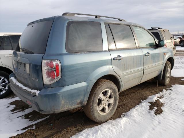 2HKYF18546H510449 - 2006 HONDA PILOT EX BLUE photo 3