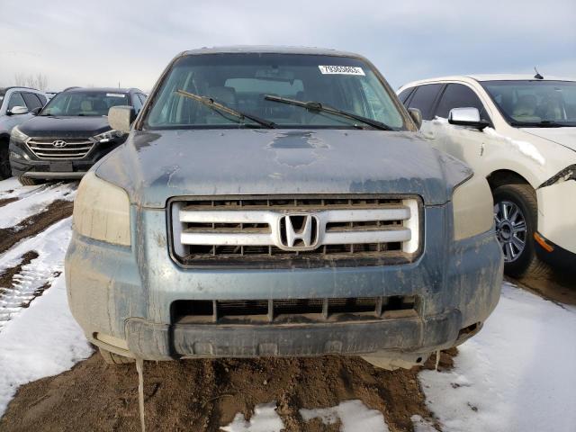 2HKYF18546H510449 - 2006 HONDA PILOT EX BLUE photo 5