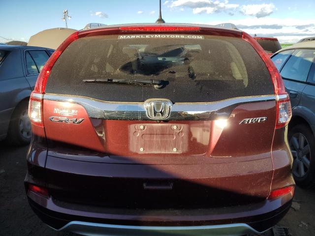 2HKRM4H72GH655181 - 2016 HONDA CR-V EXL MAROON photo 6