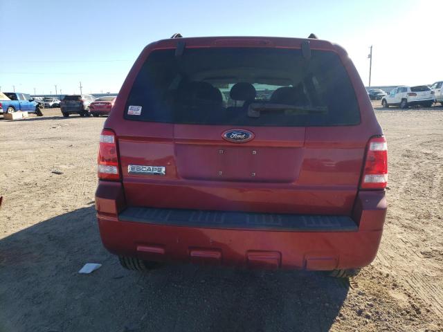 1FMCU03G69KA63286 - 2009 FORD ESCAPE XLT BURGUNDY photo 6