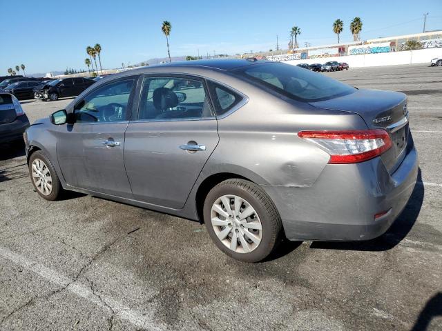 3N1AB7AP2FL635027 - 2015 NISSAN SENTRA S GRAY photo 2