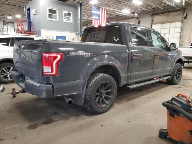 1FTEW1EPXGFD26220 - 2016 FORD F150 SUPERCREW GRAY photo 3