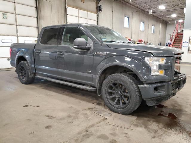 1FTEW1EPXGFD26220 - 2016 FORD F150 SUPERCREW GRAY photo 4