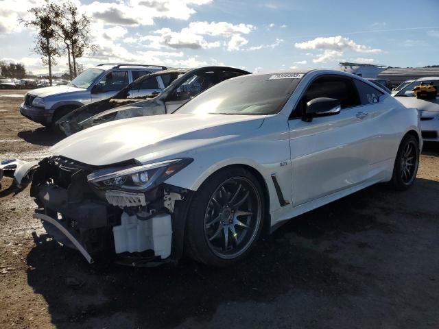 JN1EV7EK0JM340434 - 2018 INFINITI Q60 LUXE 300 WHITE photo 1