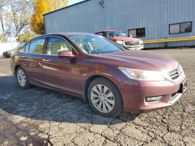 1HGCR3F95EA023917 - 2014 HONDA ACCORD TOURING BURGUNDY photo 4