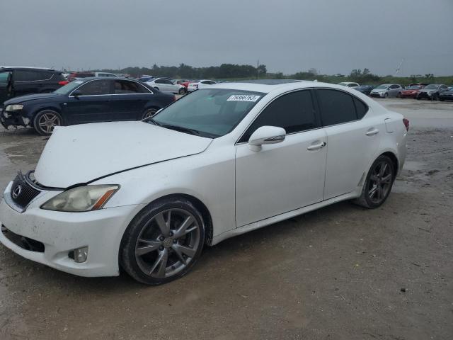 JTHBF5C22A5108432 - 2010 LEXUS IS 250 WHITE photo 1