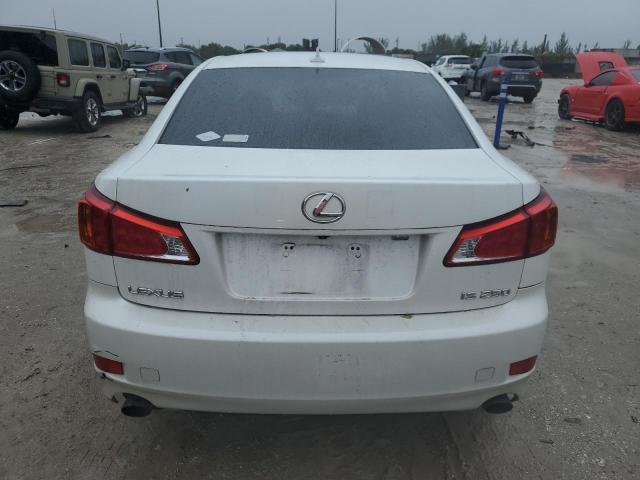 JTHBF5C22A5108432 - 2010 LEXUS IS 250 WHITE photo 6