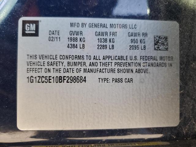 1G1ZC5E10BF298684 - 2011 CHEVROLET MALIBU 1LT Blau Foto 12