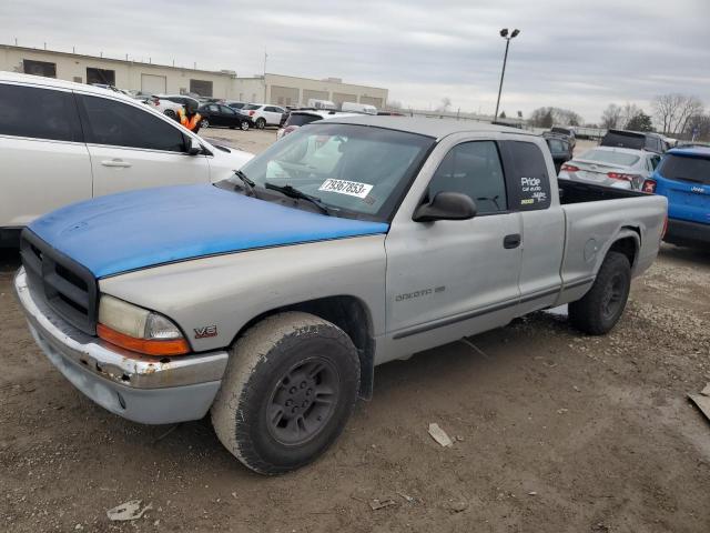 1B7GL22X3YS738922 - 2000 DODGE DAKOTA SILVER photo 1