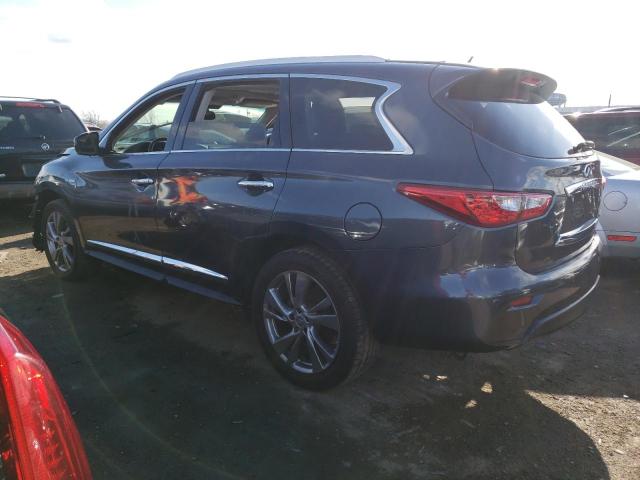 5N1CL0MN2EC515450 - 2014 INFINITI QX60 HYBRID GRAY photo 2