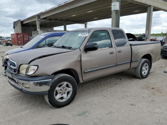 5TBRT3418YS011980 - 2000 TOYOTA TUNDRA ACCESS CAB TAN photo 1