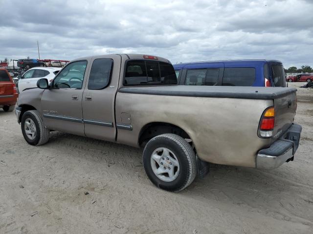 5TBRT3418YS011980 - 2000 TOYOTA TUNDRA ACCESS CAB TAN photo 2