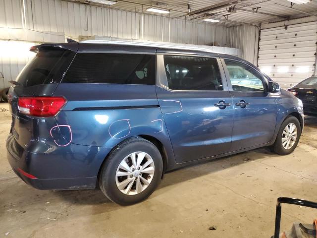 KNDMB5C10F6058435 - 2015 KIA SEDONA LX BLUE photo 3