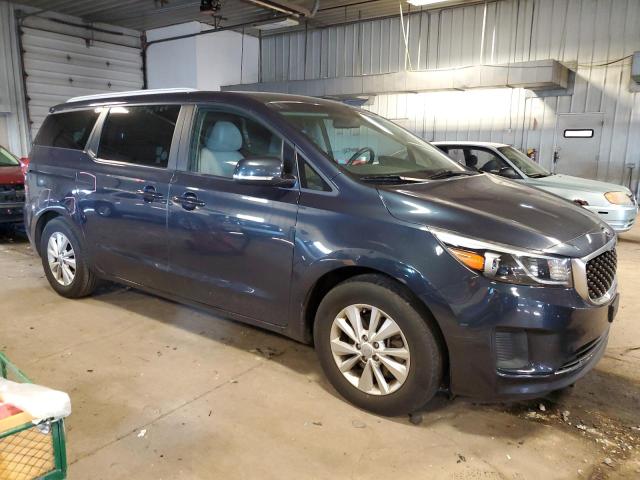 KNDMB5C10F6058435 - 2015 KIA SEDONA LX BLUE photo 4