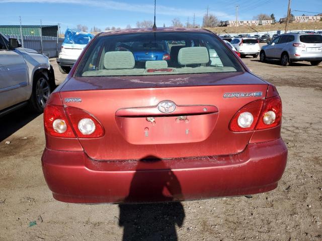 1NXBR32E78Z023493 - 2008 TOYOTA COROLLA CE RED photo 6