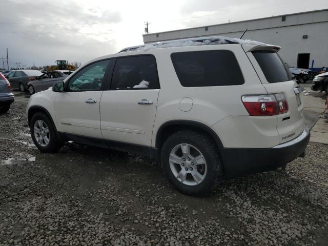 1GKEV13778J306984 - 2008 GMC ACADIA SLE WHITE photo 2