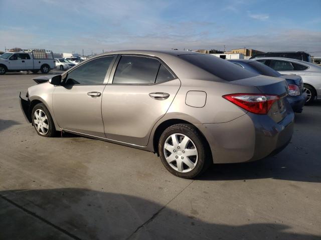 5YFBURHE7FP225001 - 2015 TOYOTA COROLLA L GRAY photo 2