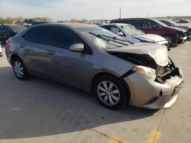 5YFBURHE7FP225001 - 2015 TOYOTA COROLLA L GRAY photo 4