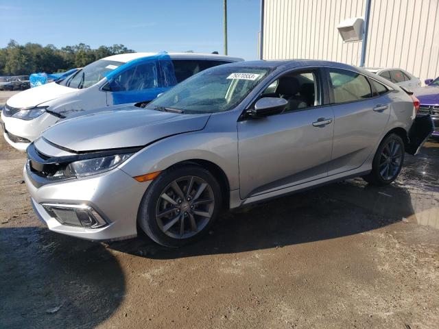 JHMFC1F31KX011204 - 2019 HONDA CIVIC EX SILVER photo 1