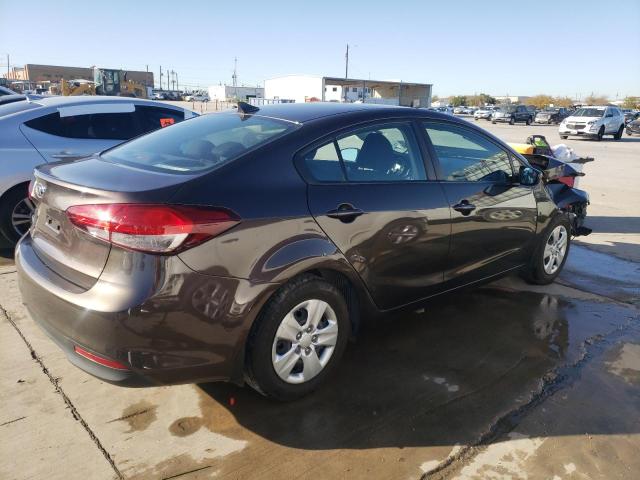 3KPFK4A70HE113859 - 2017 KIA FORTE LX BROWN photo 3