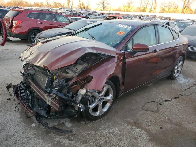 3FA6P0G79GR206359 - 2016 FORD FUSION S BURGUNDY photo 1