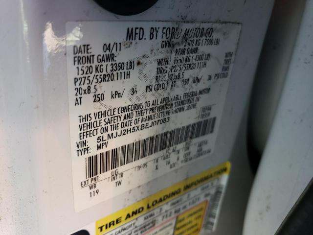 5LMJJ2H5XBEJ07083 - 2011 LINCOLN NAVIGATOR თეთრი ფოტო 13