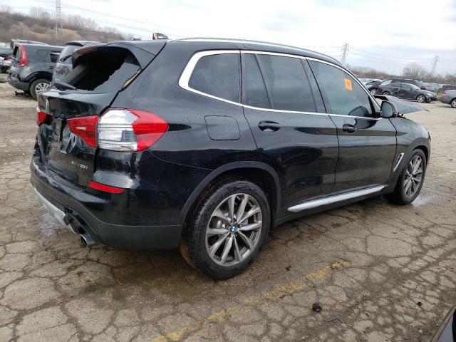 5UXTR9C54KLR04755 - 2019 BMW X3 XDRIVE30I BLACK photo 3