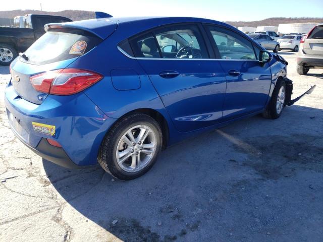 3G1BE6SM6HS603304 - 2017 CHEVROLET CRUZE LT BLUE photo 3