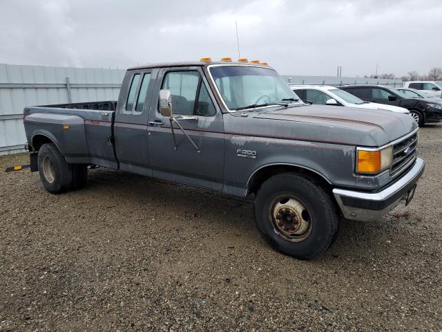 1FTJX35M1LKB24378 - 1990 FORD F350 GRAY photo 4