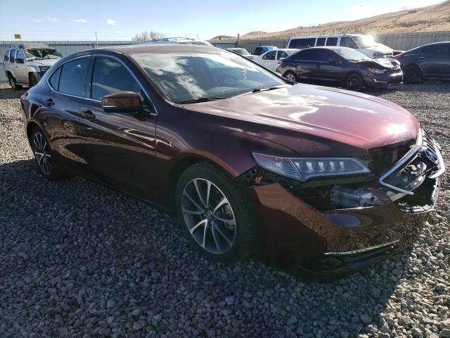 19UUB3F74FA008012 - 2015 ACURA TLX ADVANCE MAROON photo 4