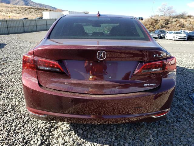 19UUB3F74FA008012 - 2015 ACURA TLX ADVANCE MAROON photo 6