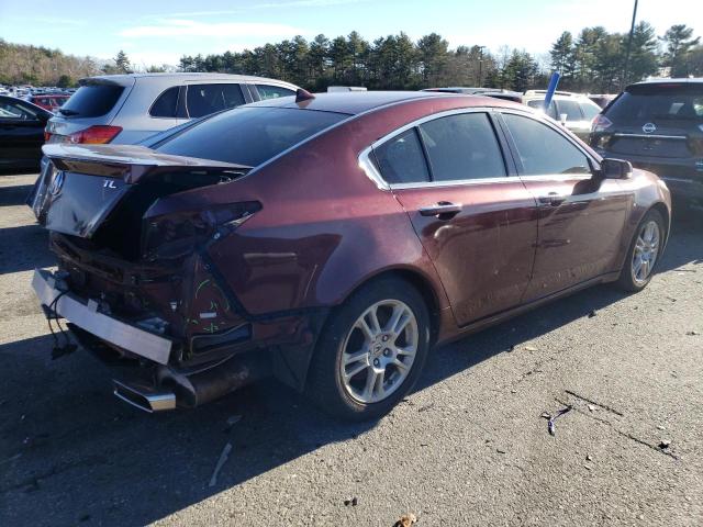 19UUA8F56AA020816 - 2010 ACURA TL MAROON photo 3