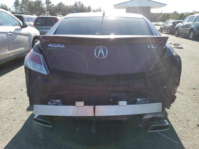 19UUA8F56AA020816 - 2010 ACURA TL MAROON photo 6