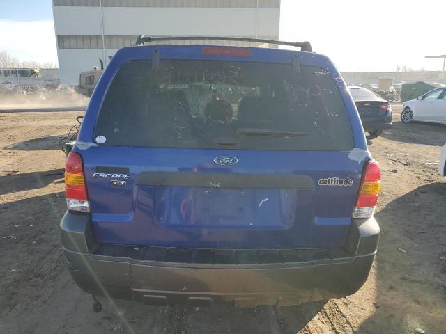 1FMYU03115KA20972 - 2005 FORD ESCAPE XLT BLUE photo 6