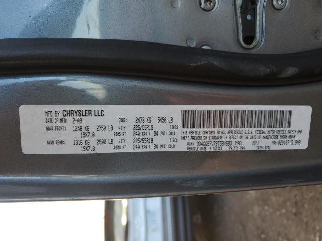 3D4GG57V79T584683 - 2009 DODGE JOURNEY SXT GRAY photo 13