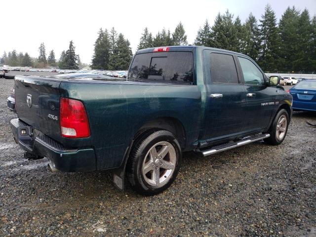 1D7RV1CT7BS594443 - 2011 DODGE RAM 1500 GREEN photo 3