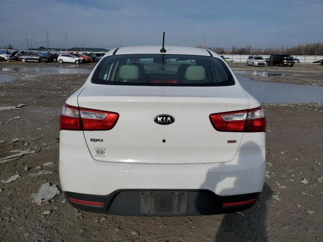 KNADM4A39D6257504 - 2013 KIA RIO LX WHITE photo 6